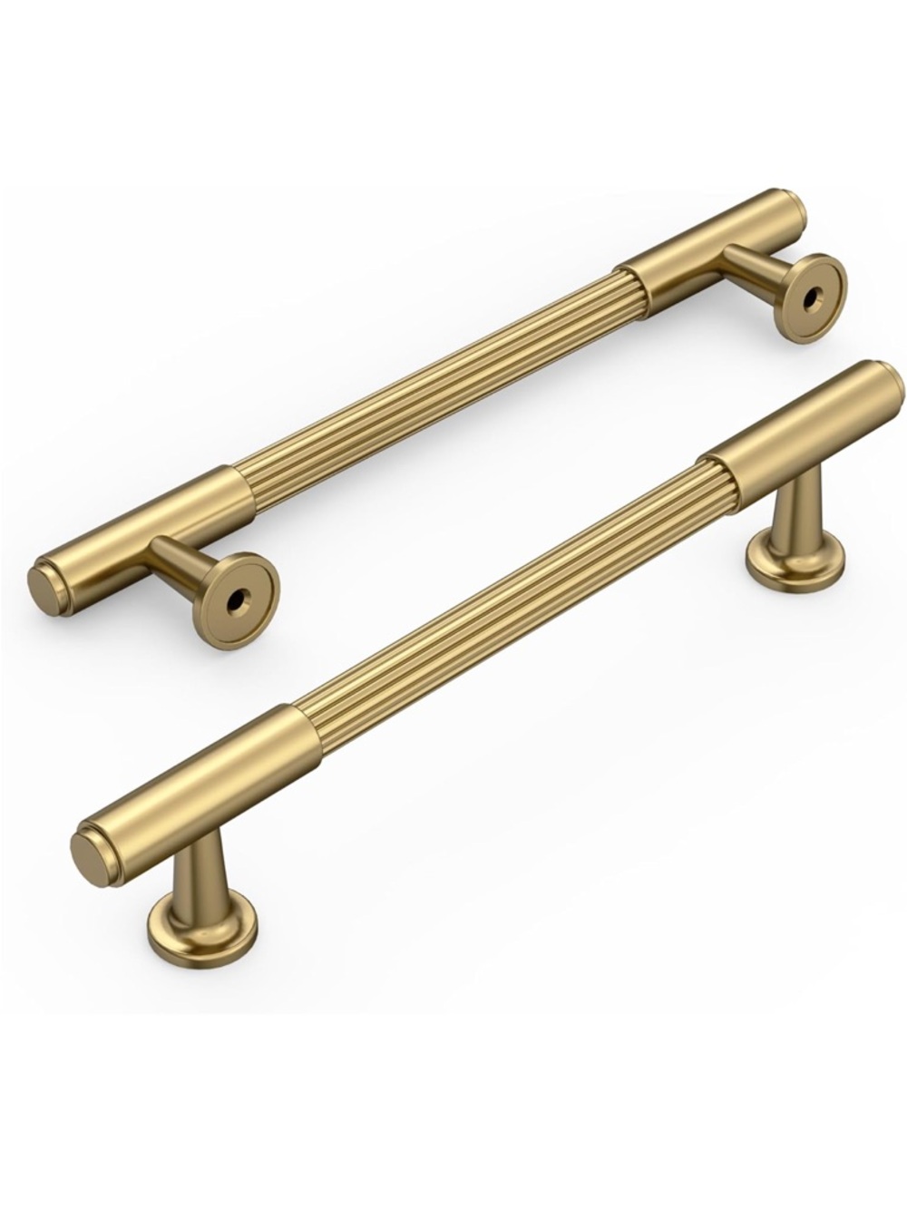 10 Pack Champagne Bronze Cabinet Drawer Pulls 5” Hole Center Heavy Solid Kitchen